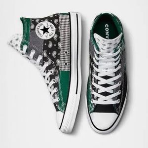 🔵 Chuck Taylor All Star Hacked Patterns-paisley print.